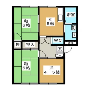 リバーフレグランスA【1階】の間取り