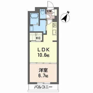 ベレオ グート【2階】の間取り