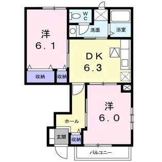 エリア21α【1階】の間取り