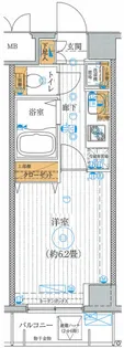 ル・リオン南砂町【3階】の間取り