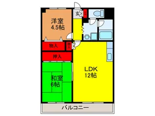 グレイス辻本【6階】の間取り