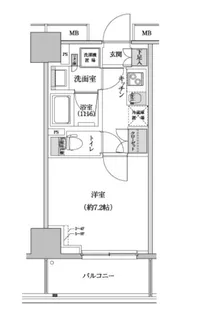 パークハビオ渋谷本町レジデンス【7階】の間取り