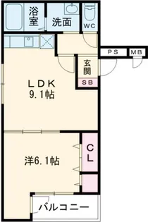 フジパレス幸栄【3階】の間取り