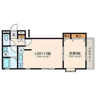 メゾン ソレイユ【2階】の間取り