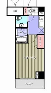 HF愛宕橋レジデンス【2階】の間取り