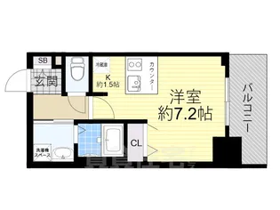 プレサンス天神橋ディオレ【3階】の間取り