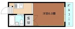 サンライズ千同B棟【3階】の間取り