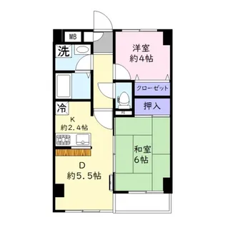セザール上福岡【4階】の間取り