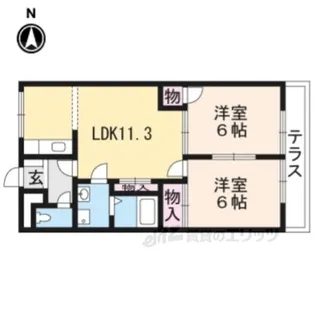 ロワールKENT【2階】の間取り