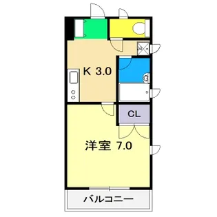 ラ・メール愛宕【2階】の間取り