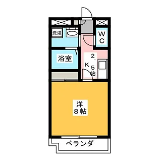 サンセントラル【3階】の間取り