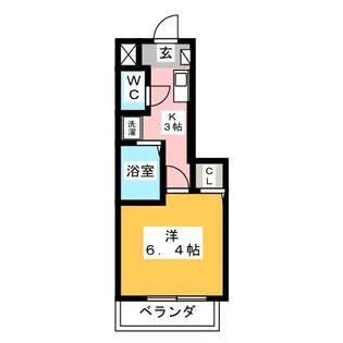 ホームス西原町【1階】の間取り