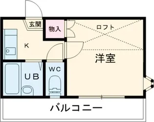comodo三笠【2階】の間取り