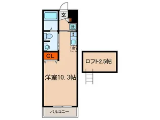 メゾンキクチ【2階】の間取り