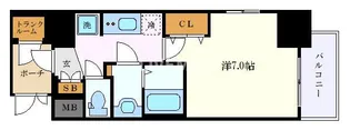 エステムコート名古屋新栄アクシス【2階】の間取り