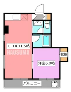 メープルメゾン【4階】の間取り