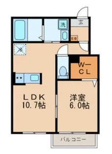 シャンティ芦花【2階】の間取り