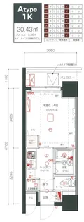 リヴシティ西川口【6階】の間取り