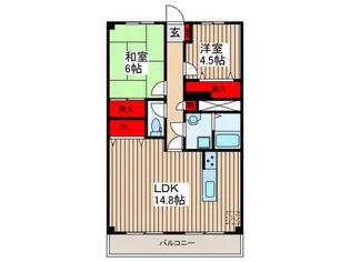 ドムス壱番館【2階】の間取り
