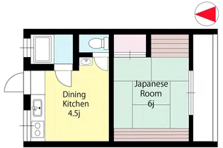 第1丸池ハイツ【2階】の間取り