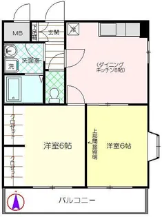 セブンゴールドハイツ【3階】の間取り