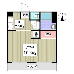 稲荷マンション【1階】の間取り