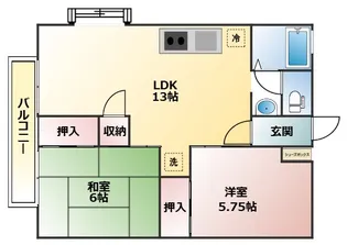 ピアレス【1階】の間取り