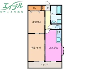シャトレ桑名【6階】の間取り