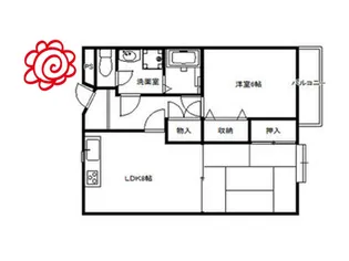 サンパレス【2階】の間取り