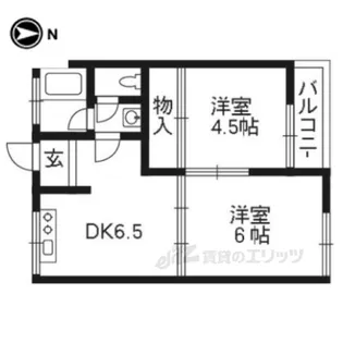MAYUMIハイツ2番館【1階】の間取り