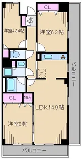 アプリーレ日吉本町【3階】の間取り