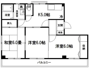 ビレッジ北栄【3階】の間取り
