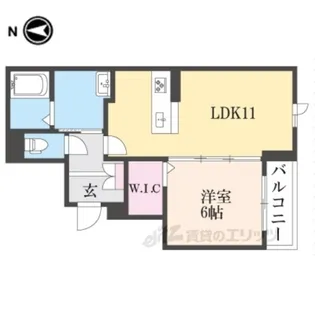 リリオス【3階】の間取り