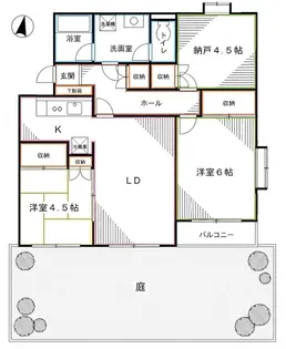 ヘリオス378国分寺【1階】の間取り