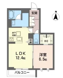Kハイツ【1階】の間取り