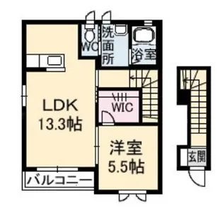 シャーメゾンMIA【2階】の間取り