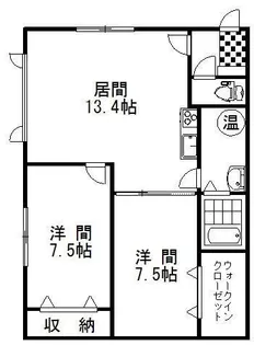 ブライティ【1階】の間取り