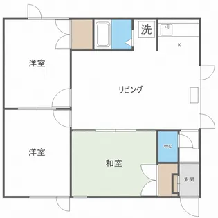 キャストル17 B棟【1階】の間取り