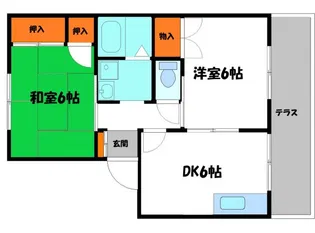 タウンコート守口【1階】の間取り