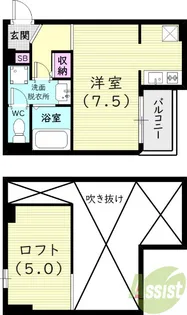 ソフィア長田【2階】の間取り