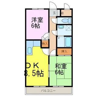 マロニエハイツ【3階】の間取り