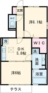 岩の上スリーイヤーズ【1階】の間取り
