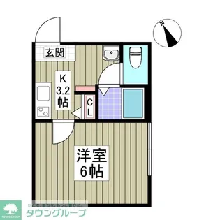 クレストコート春日部【3階】の間取り