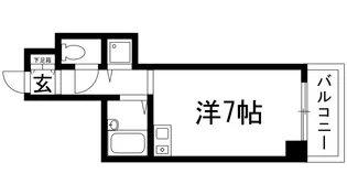 ブランシュ甲東園【4階】の間取り