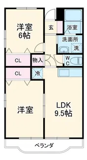 メゾンラフィーネ【2階】の間取り