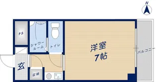 エスタンシア紀寺【1階】の間取り