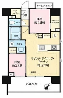 ルフォンリブレ板橋本町【6階】の間取り
