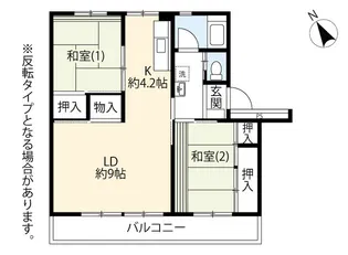 UR多摩ニュータウン永山【3階】の間取り