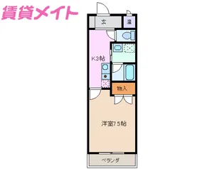 アルバ星見ヶ丘【1階】の間取り