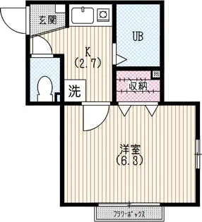 アイリス F【2階】の間取り